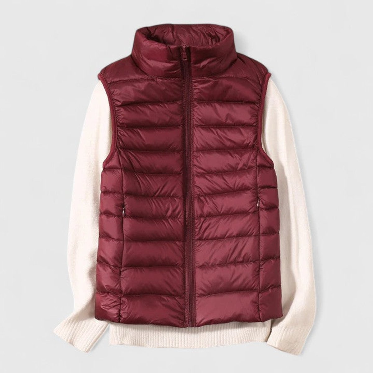 Effortless Puffer Vest for Women Zip-Up Sleeveless Quilted