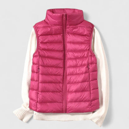 Effortless Puffer Vest for Women Zip-Up Sleeveless Quilted
