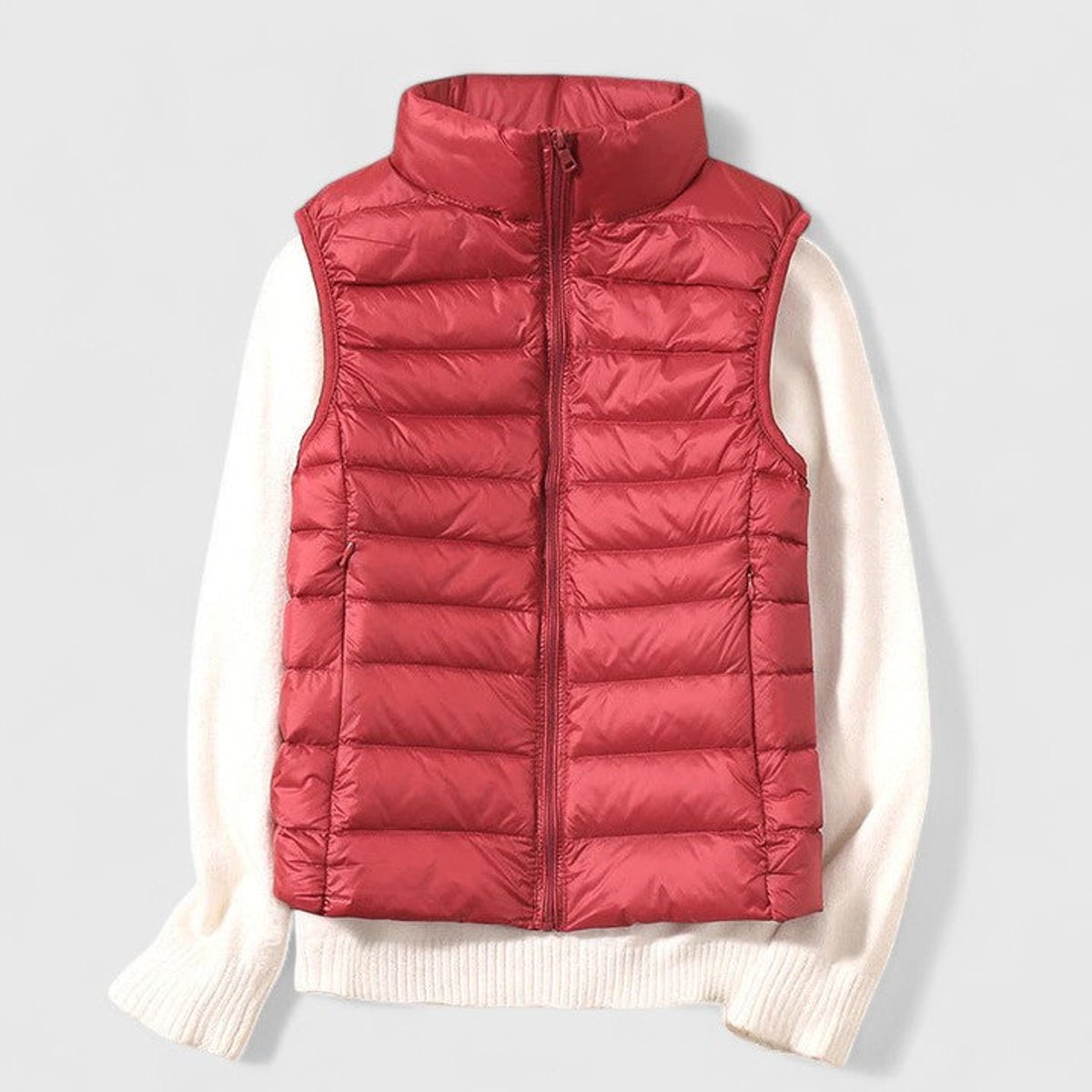 Effortless Puffer Vest for Women Zip-Up Sleeveless Quilted