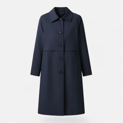 Elegant Trench Coat for Women Mid-Length Double-Breasted