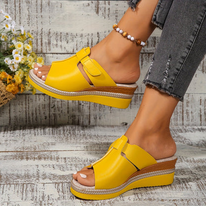 Comfortable Sandals for Women Open-Toe Wedge Platform