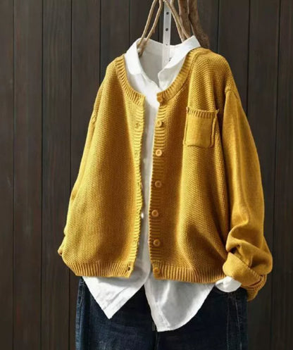 Comfortable Cardigan for Women Oversized Button-Front Knit