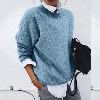 Comfortable Pullover Sweater for Women Oversized Crewneck