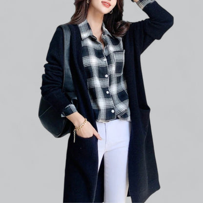 Effortless Cardigan for Women Oversized Long Open-Front