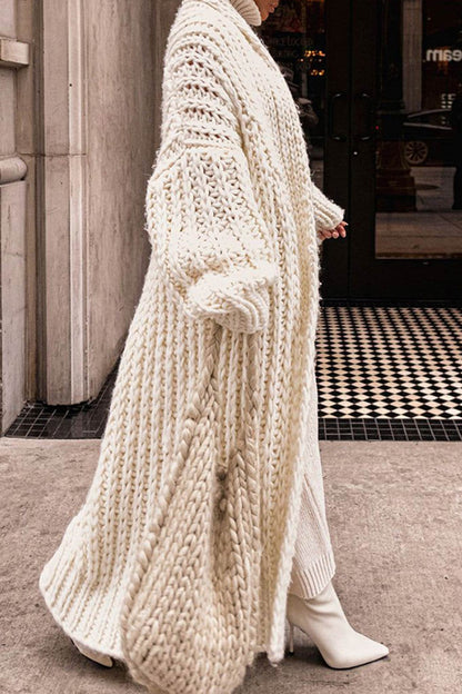 Comfortable Cardigan for Women Oversized Chunky-Knit Longline