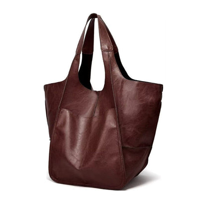 Effortless Tote Bag for Women Oversized Vegan-Leather