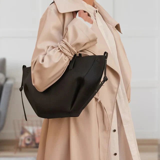 Effortless Shoulder Bag for Women Oversized PU-Leather
