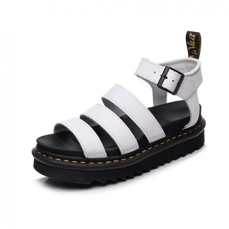Comfortable Sandals for Women Platform Strappy Chunky-Sole