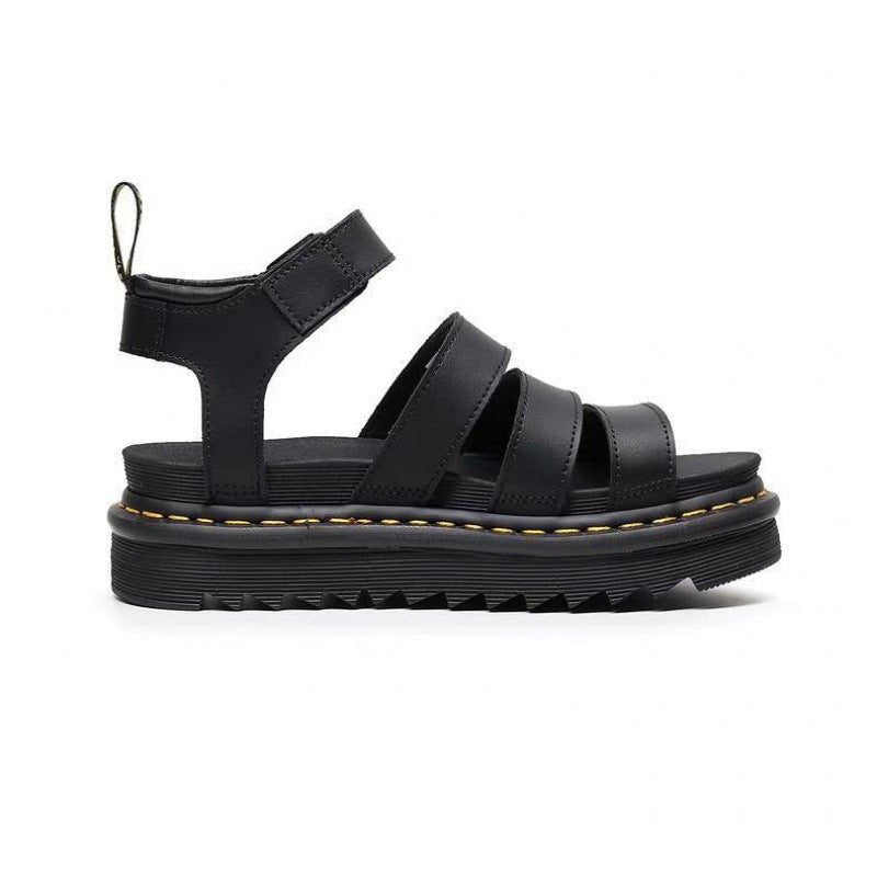 Comfortable Sandals for Women Platform Strappy Chunky-Sole