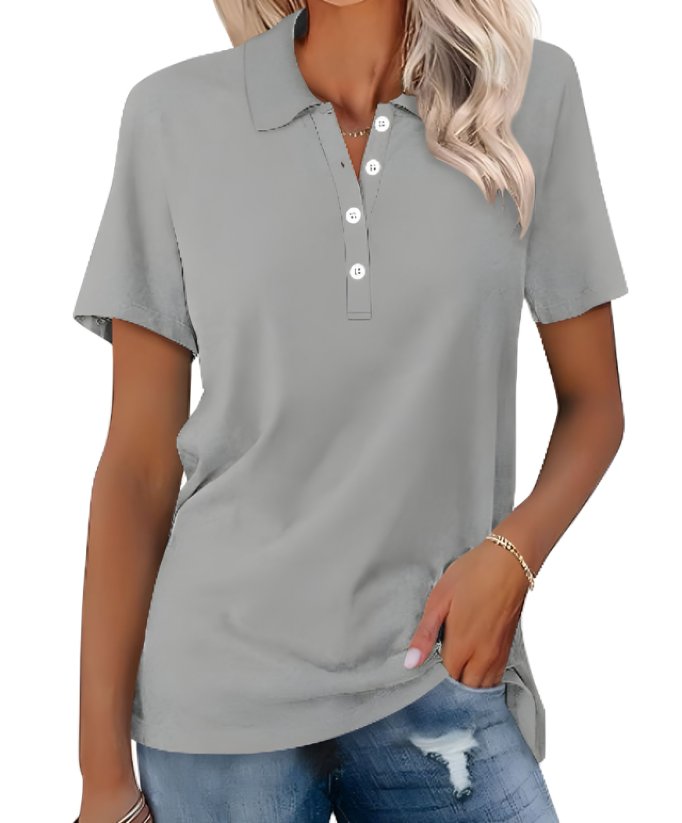 Comfortable Polo Shirt for Women Short-Sleeve Classic-Fit