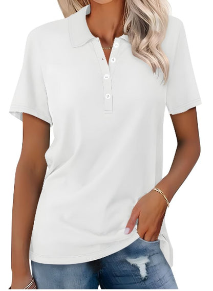 Comfortable Polo Shirt for Women Short-Sleeve Classic-Fit