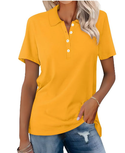 Comfortable Polo Shirt for Women Short-Sleeve Classic-Fit