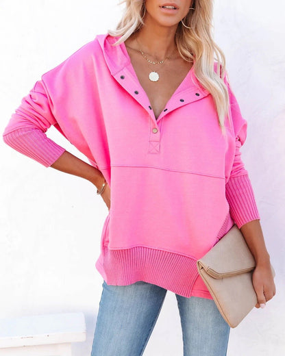 Comfortable Tunic for Women Hooded Drawstring Pullover