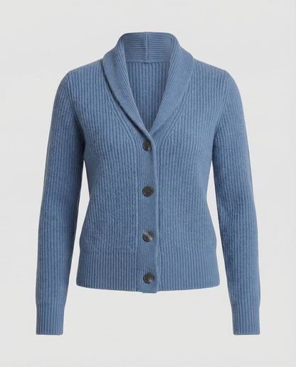 Stylish Cardigan for Women Button-Front Lapel-Collar Ribbed-Knit