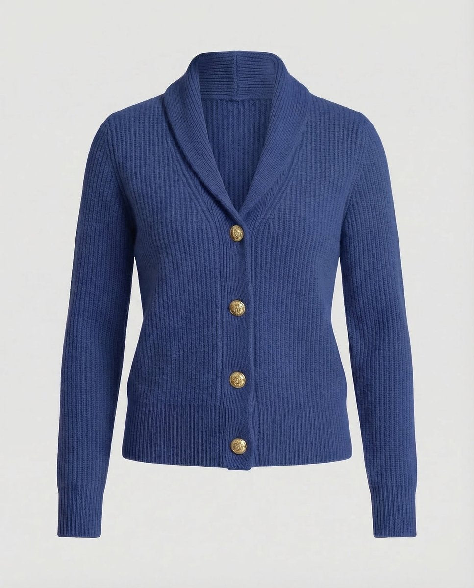 Stylish Cardigan for Women Button-Front Lapel-Collar Ribbed-Knit