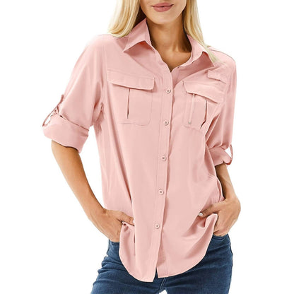 Effortless Shirt for Women UPF Roll-Up Long-Sleeve