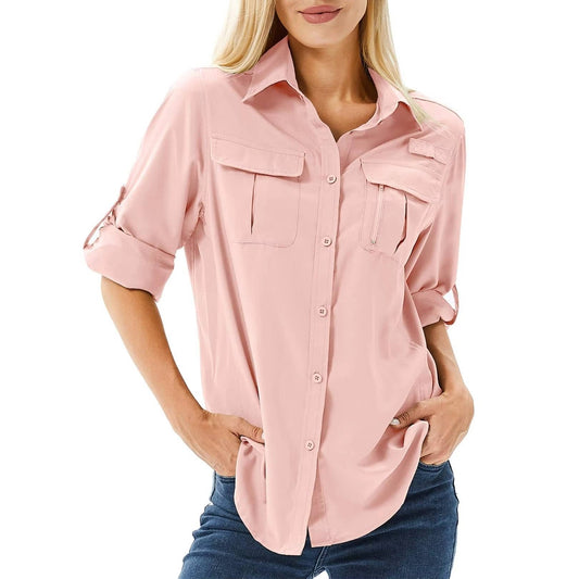 Effortless Shirt for Women UPF Roll-Up Long-Sleeve