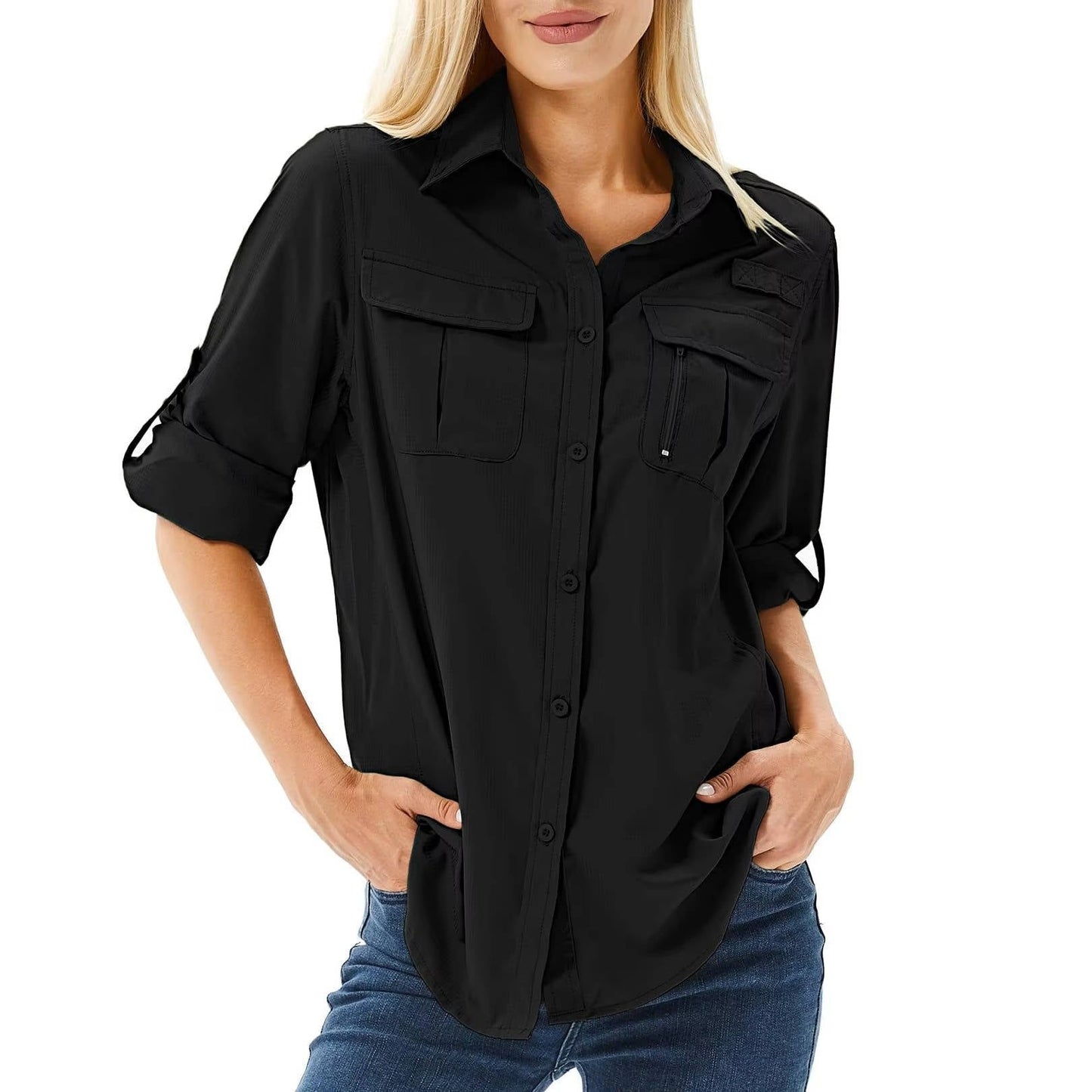 Effortless Shirt for Women UPF Roll-Up Long-Sleeve