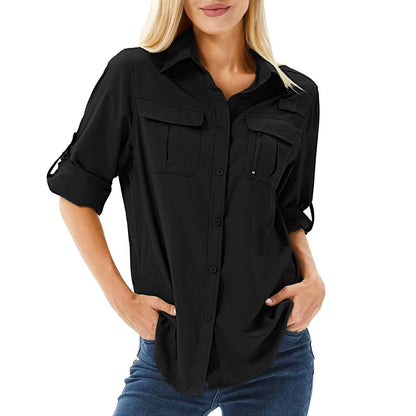 Effortless Shirt for Women UPF Roll-Up Long-Sleeve