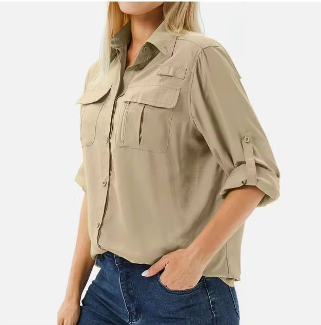 Effortless Shirt for Women UPF Roll-Up Long-Sleeve