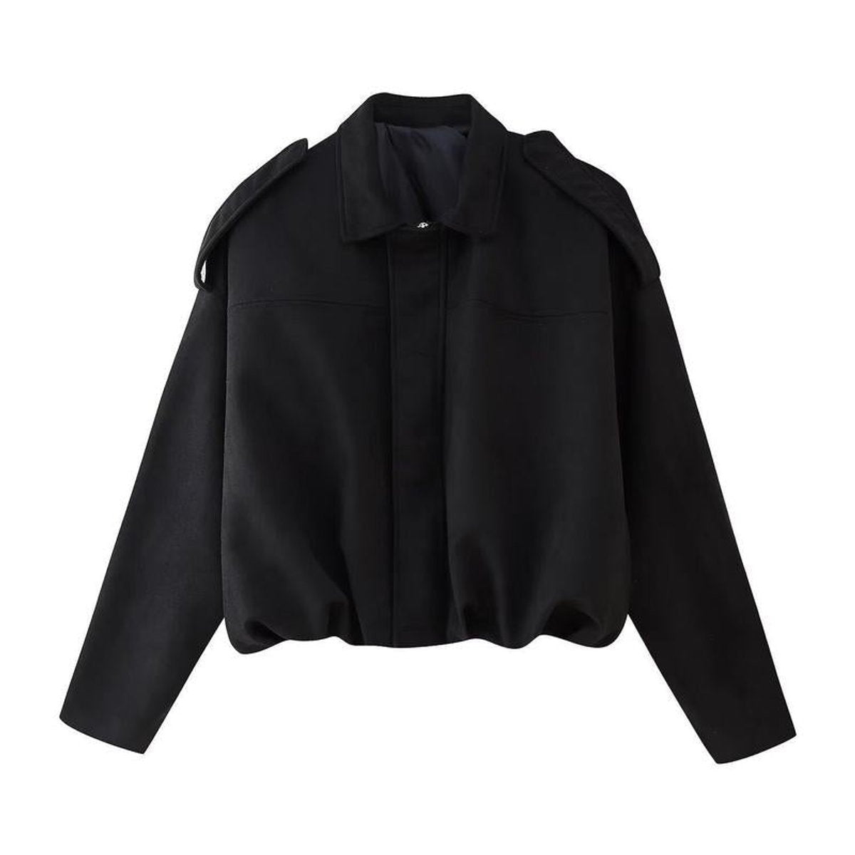 Stylish Bomber Jacket for Women Oversized Faux-Suede