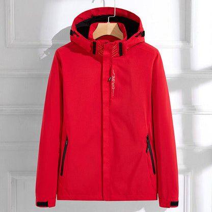 Effortless Rain Jacket for Women Hooded Adjustable-Fit