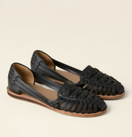 Comfortable Sandals for Women Woven Closed-Toe Slip-On